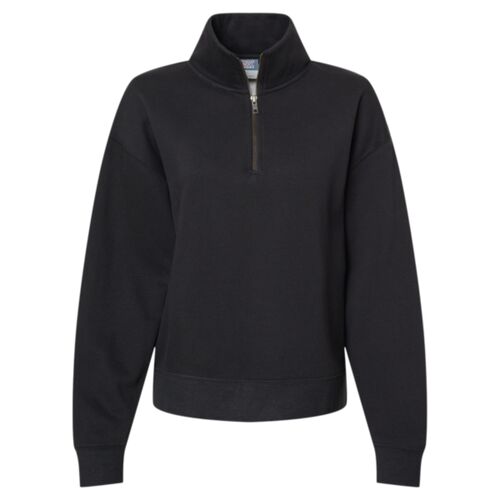 Women's Sueded Fleece Quarter-Zip Sweatshirt Thumbnail
