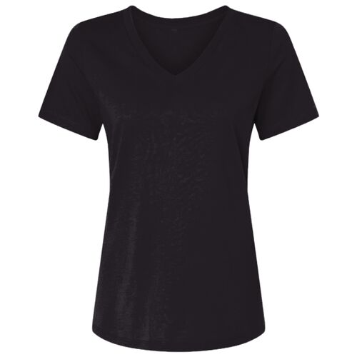 Women's USA-Made Fine Jersey V-Neck T-Shirt Thumbnail
