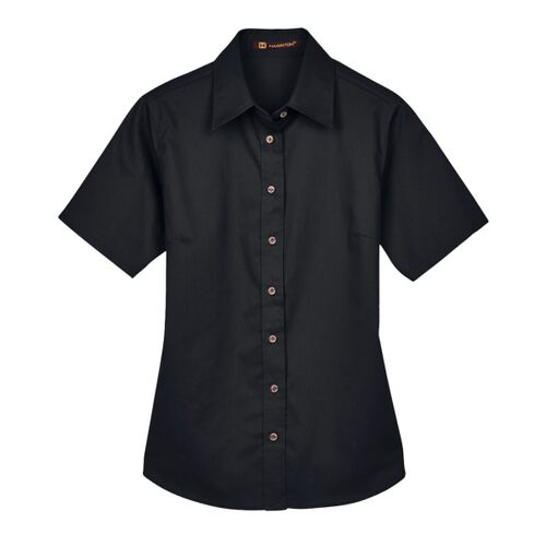 Women's Easy Blend™ Short Sleeve Twill Dress Shirt with Stain-Release Thumbnail