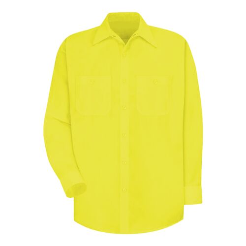 Men's Enhanced Visibility Long Sleeve Work Shirt Thumbnail