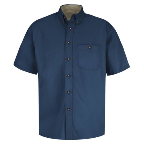 Men's Short Sleeve 100% Cotton Dress Shirt Thumbnail